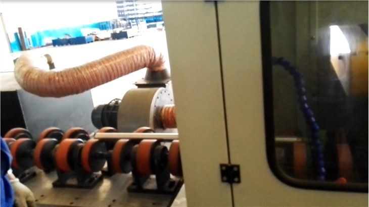 Flap Wheel Polishing Machine For Metal Bars